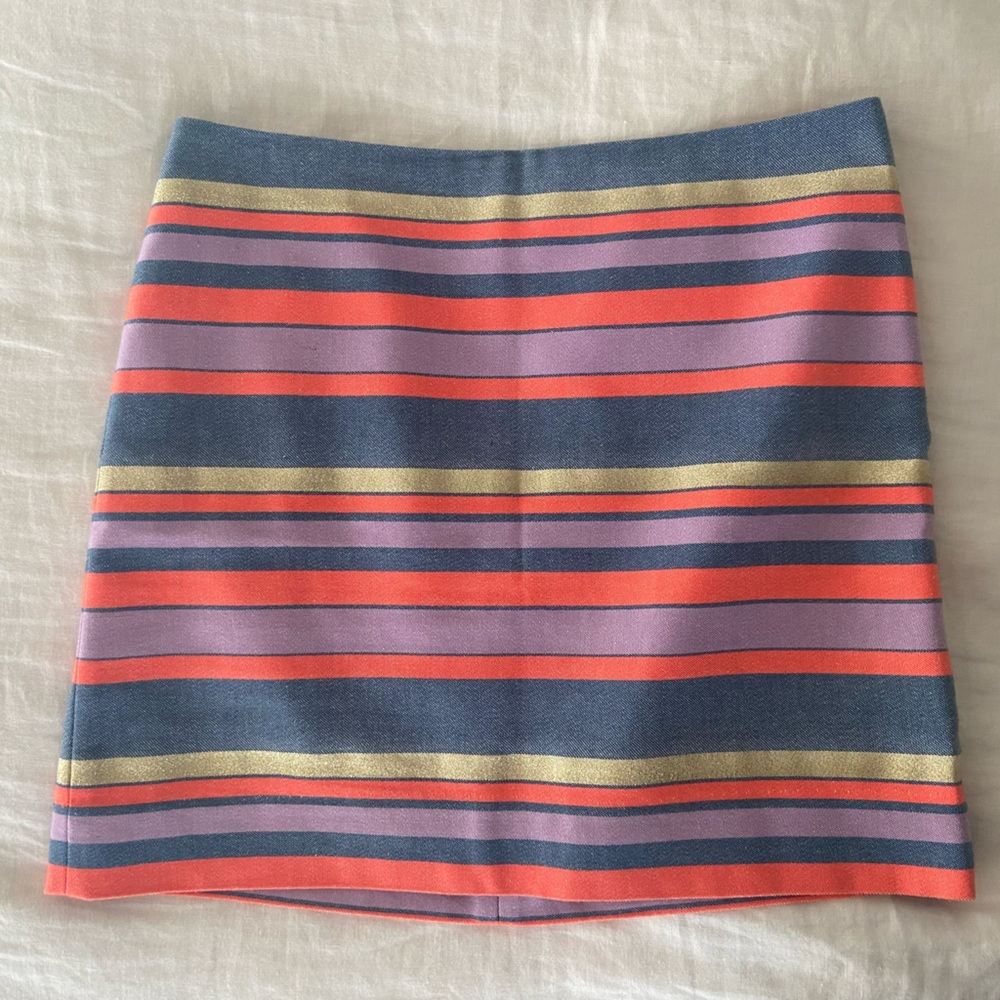 J. Crew Colorful Striped Pencil Skirt